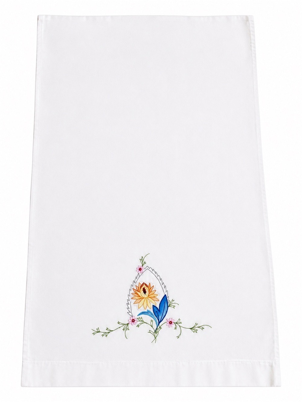 2 Vintage pillow cases Floral Embroidered White 100% cotton Cottagecore  bedding